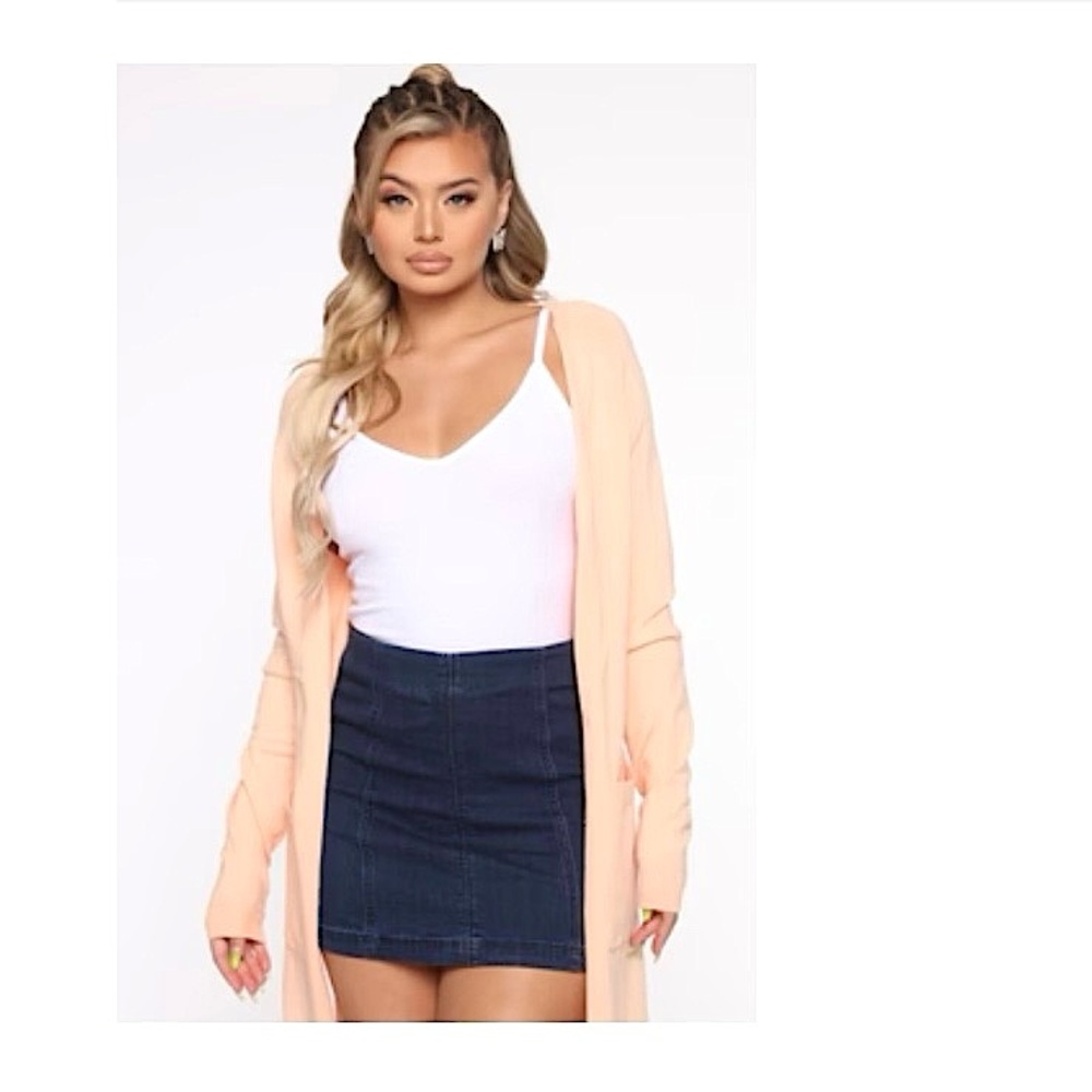 Fashion Nova Cardigan Peach